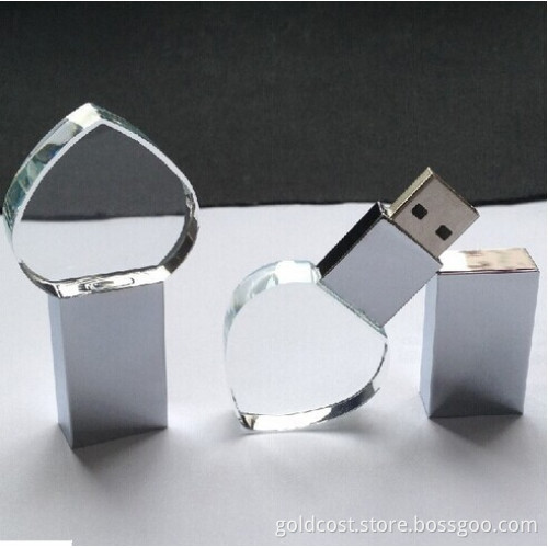 Newsale Inside Engraving Logo Colorful Crystal USB (GC-J006)
